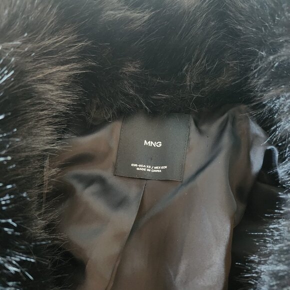 Mango Faux Fur Jacket "NEW" - Picture 7 of 16